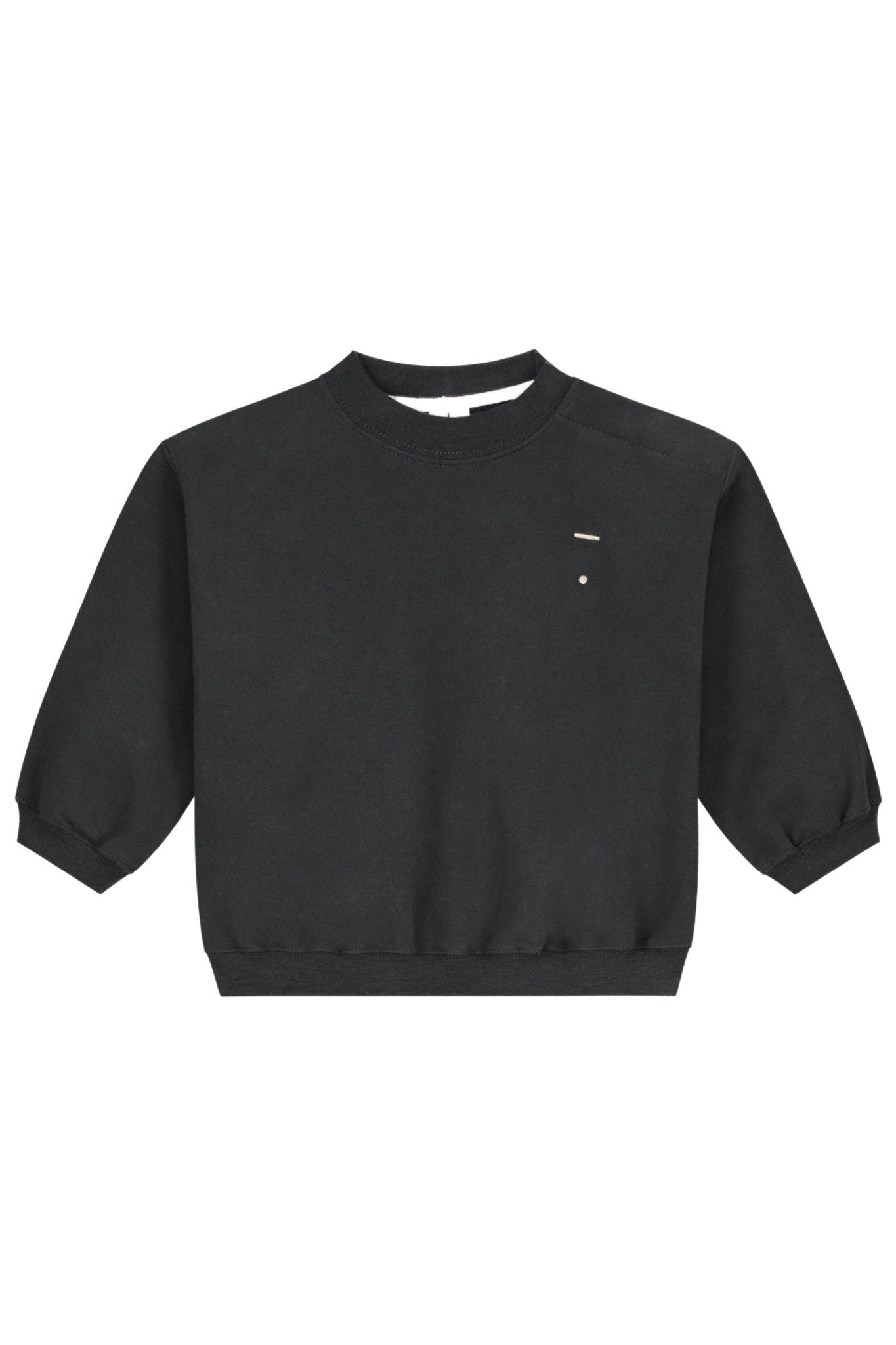 Baby Dropped Shoulder Sweater | Nearly Black van Gray Label | Kids Conceptstore Le Fanfare