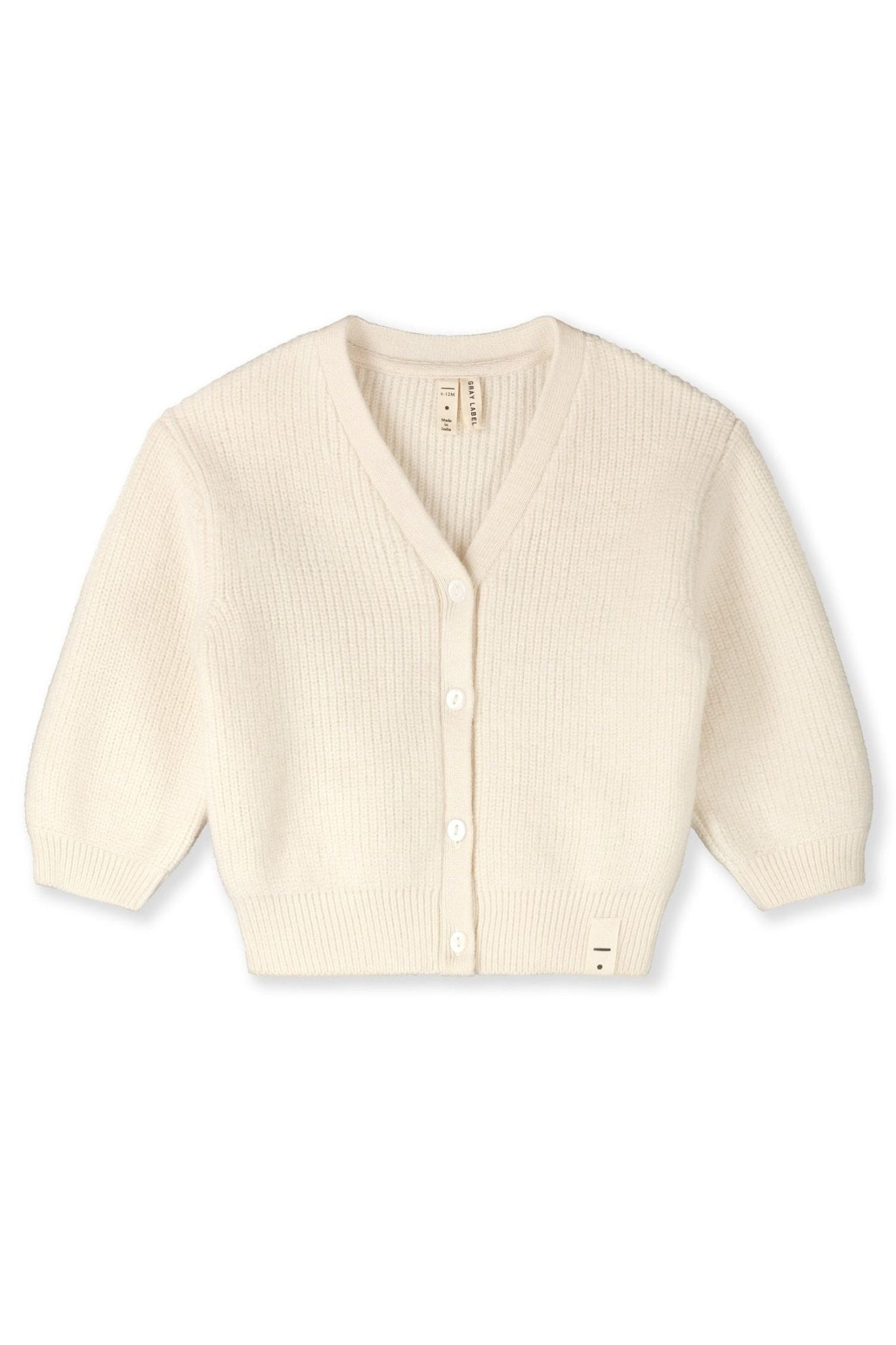 Baby Knitted Cardigan RWS | Cream van Gray Label | Kids Conceptstore Le Fanfare