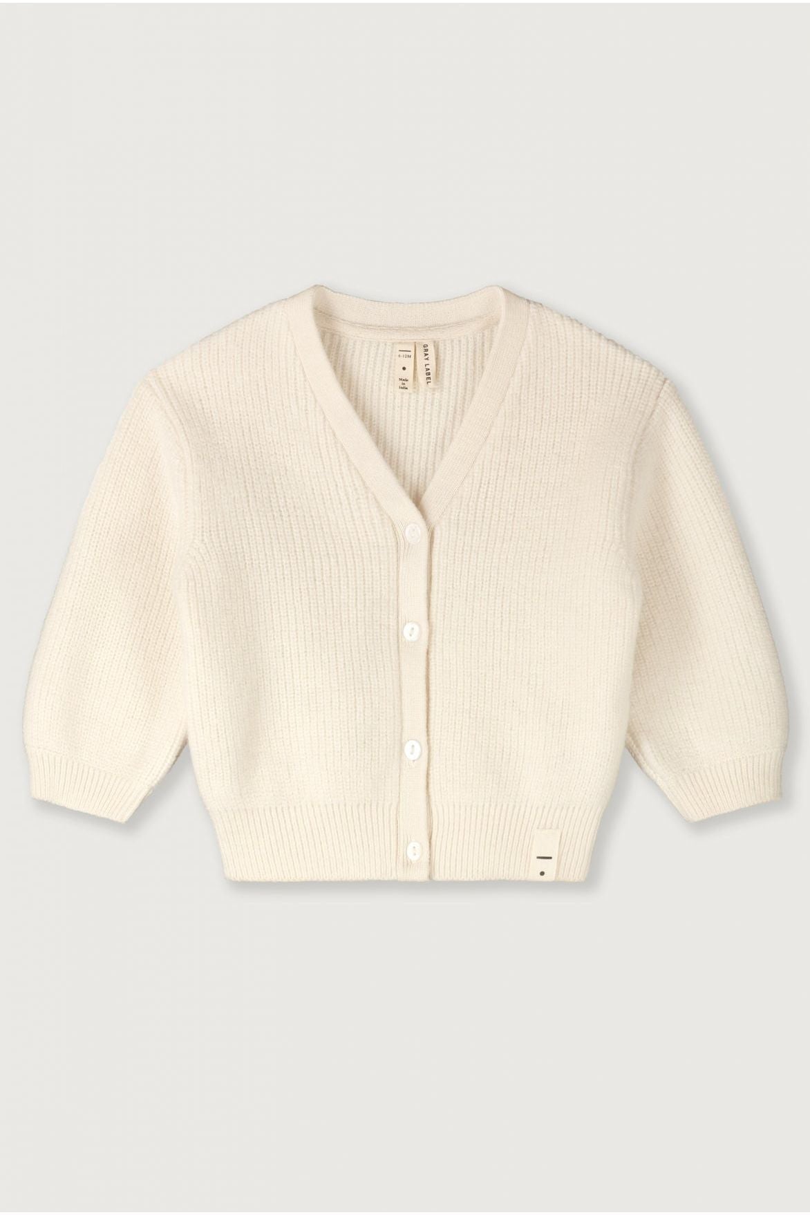Baby Knitted Cardigan RWS | Cream van Gray Label | Kids Conceptstore Le Fanfare