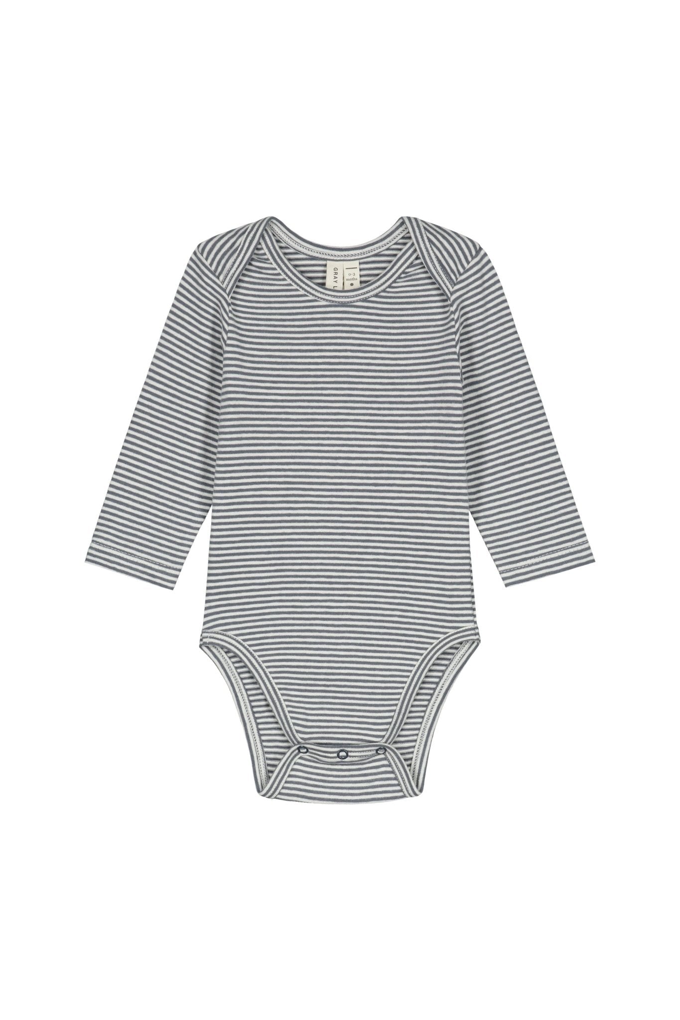 Baby Longsleeve Onesie | Blue Gray - Cream van Gray Label | Kids Conceptstore Le Fanfare