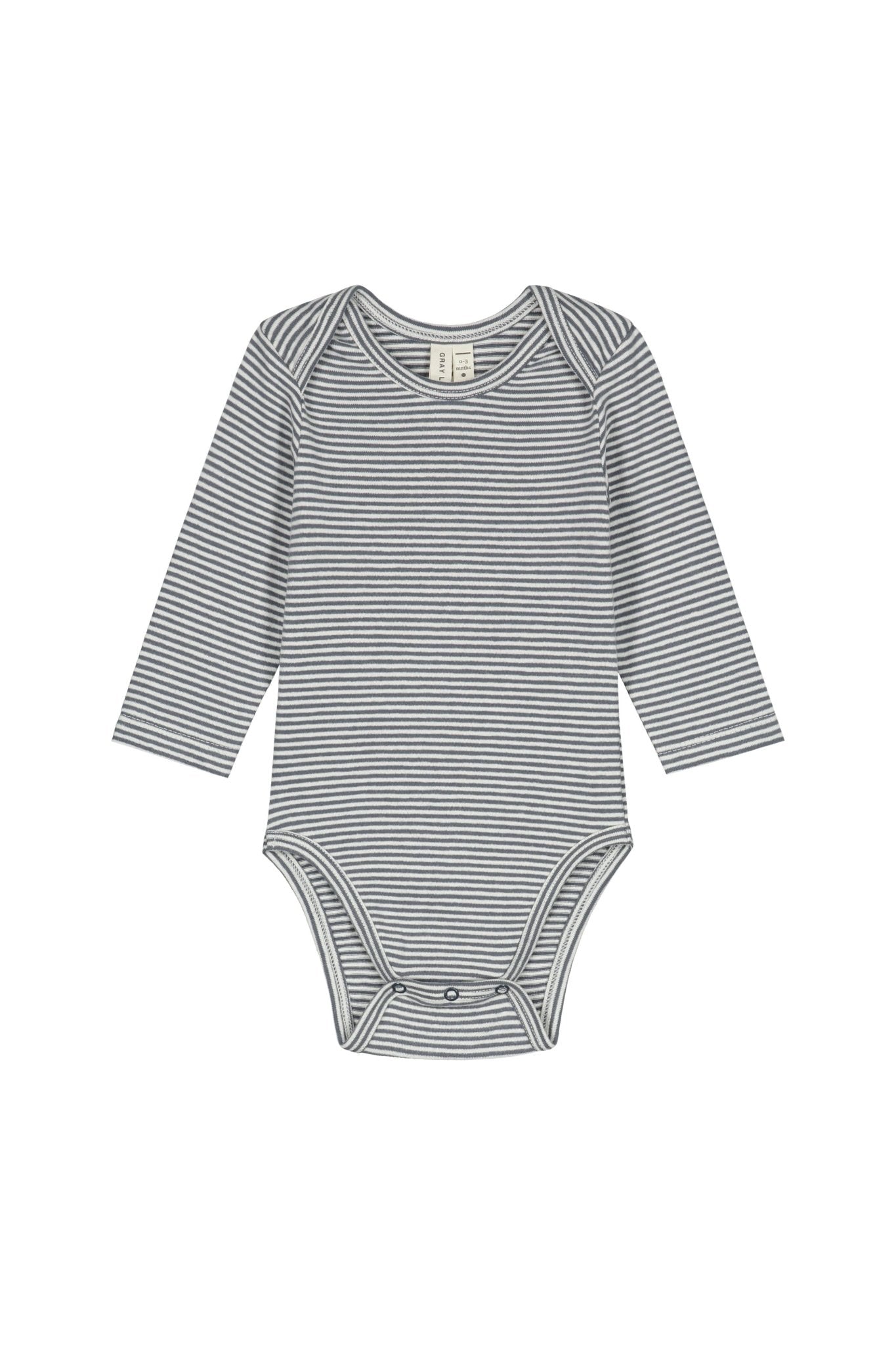 Baby Longsleeve Onesie | Blue Gray - Cream van Gray Label | Kids Conceptstore Le Fanfare