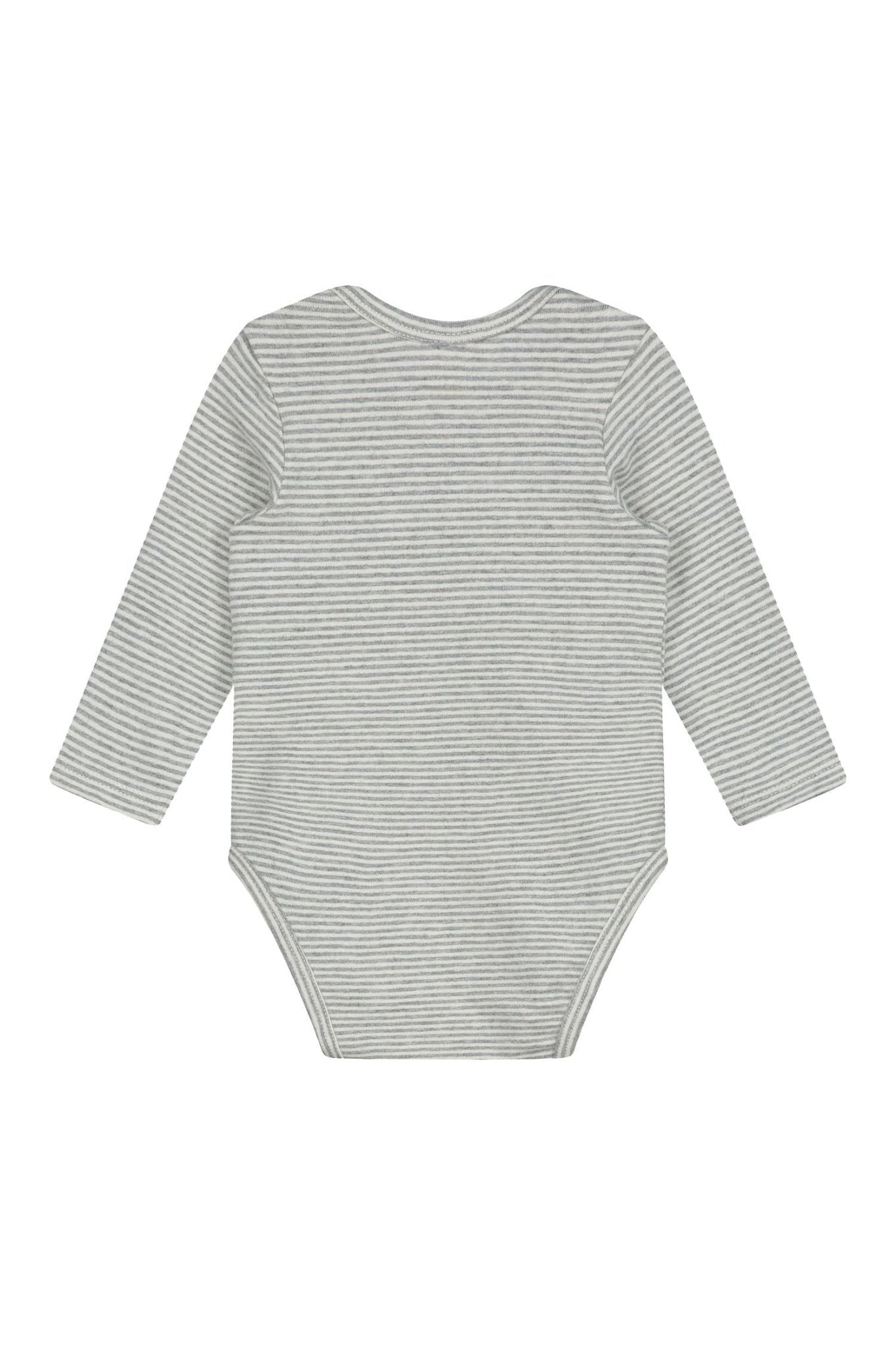 Baby Longsleeve Onesie | Gray Melange - Cream van Gray Label | Kids Conceptstore Le Fanfare