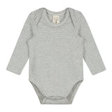 Baby Longsleeve Onesie | Gray Melange - Cream van Gray Label | Kids Conceptstore Le Fanfare