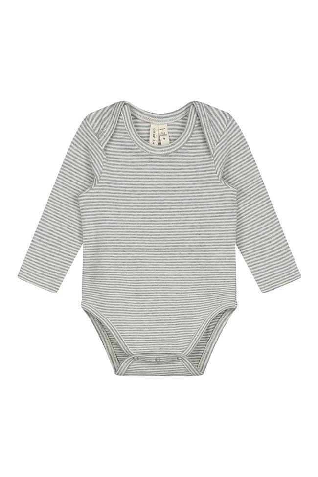 Baby Longsleeve Onesie | Gray Melange - Cream van Gray Label | Kids Conceptstore Le Fanfare