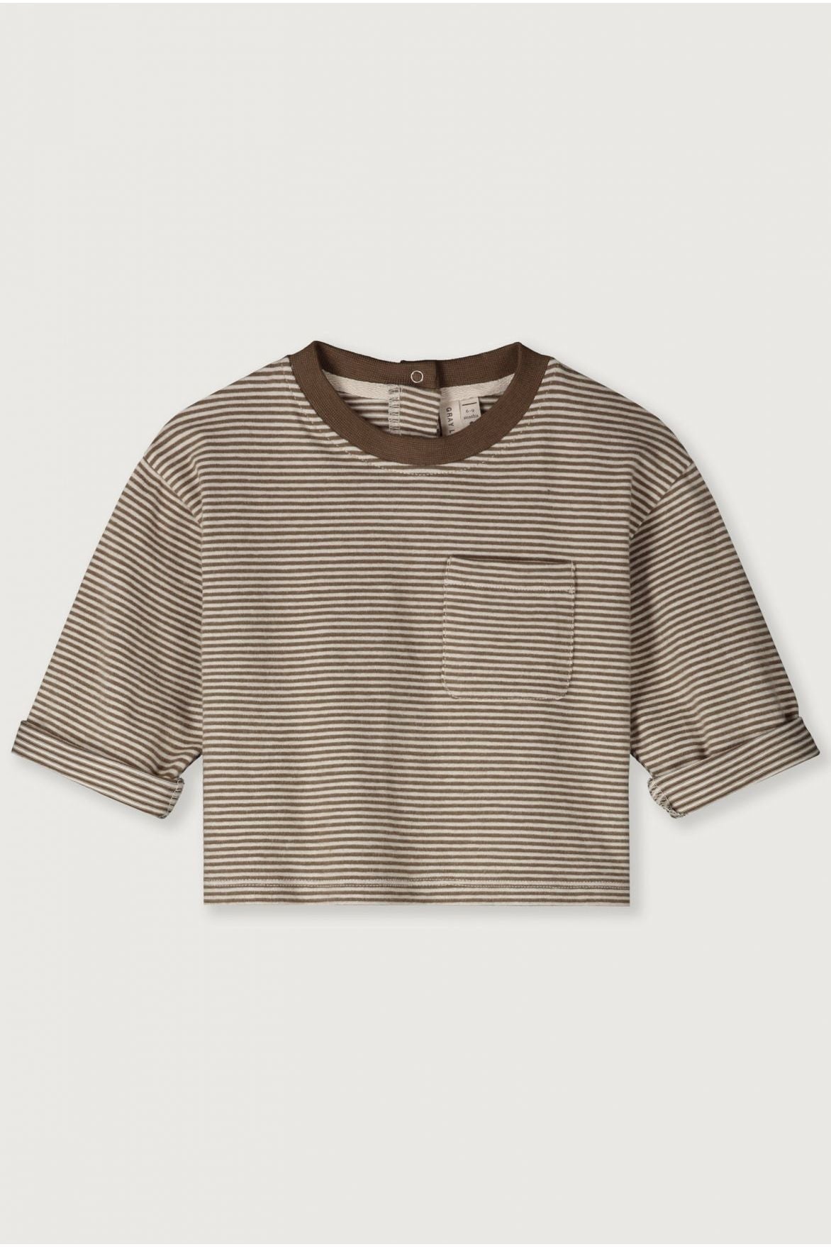 Baby Longsleeve Pocket Tee | Woody - Cream van Gray Label | Kids Conceptstore Le Fanfare