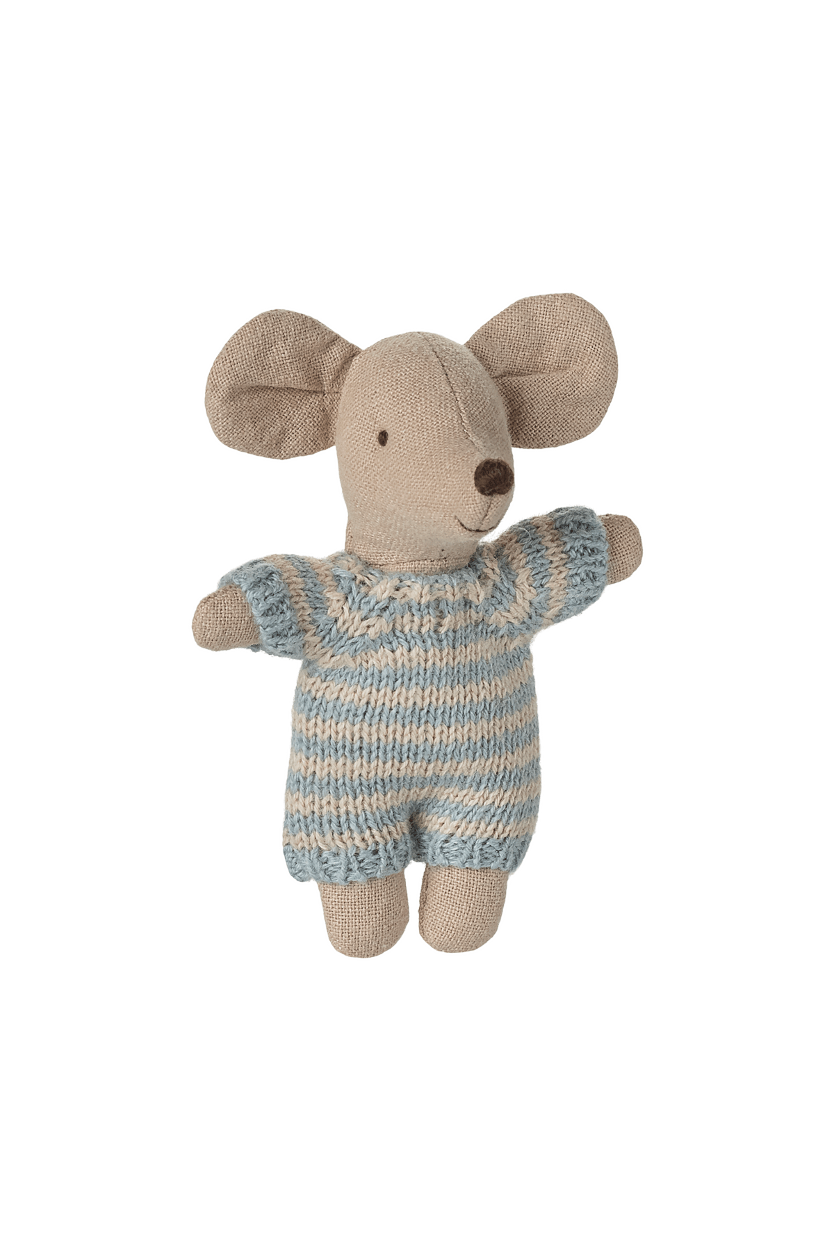 Baby mouse in carry cot - Blue van Maileg | Kids Conceptstore Le Fanfare