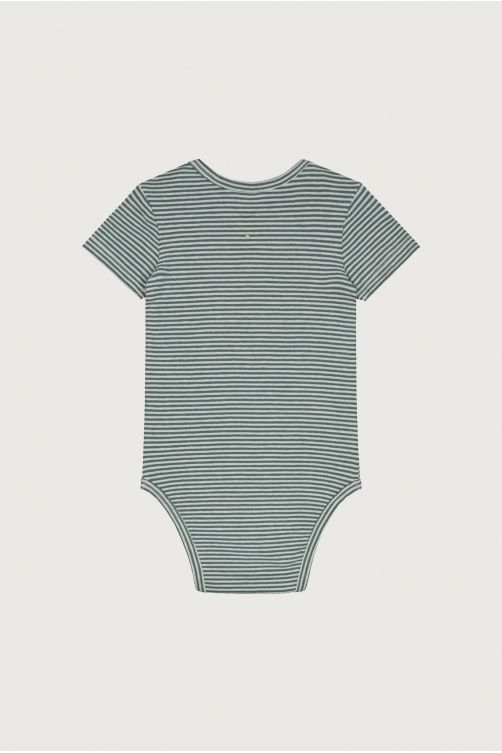 Baby Onesie | Blue Gray - Cream van Gray Label | Kids Conceptstore Le Fanfare