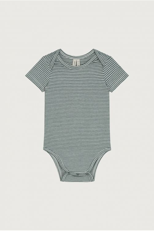 Baby Onesie | Blue Gray - Cream van Gray Label | Kids Conceptstore Le Fanfare