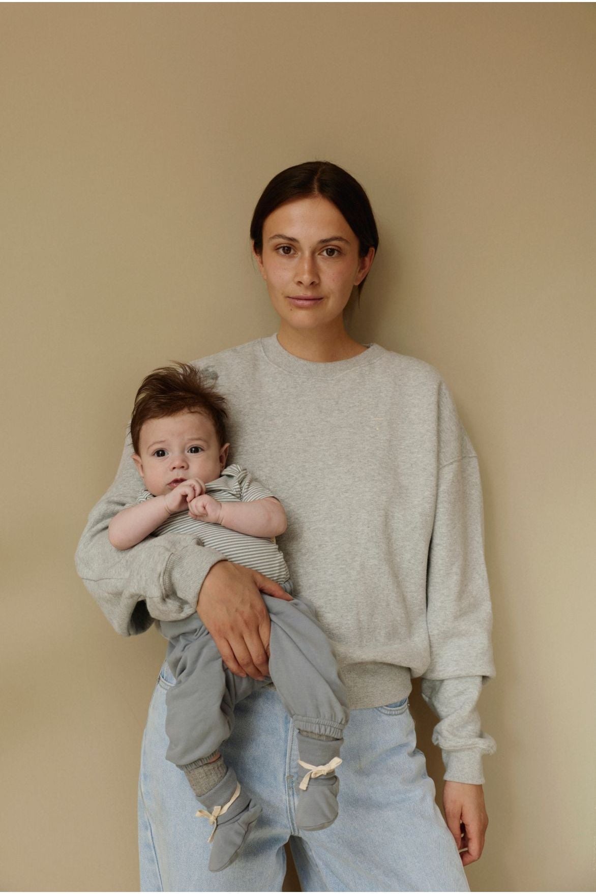 Baby Onesie | Stone Gray - Cream van Gray Label | Kids Conceptstore Le Fanfare