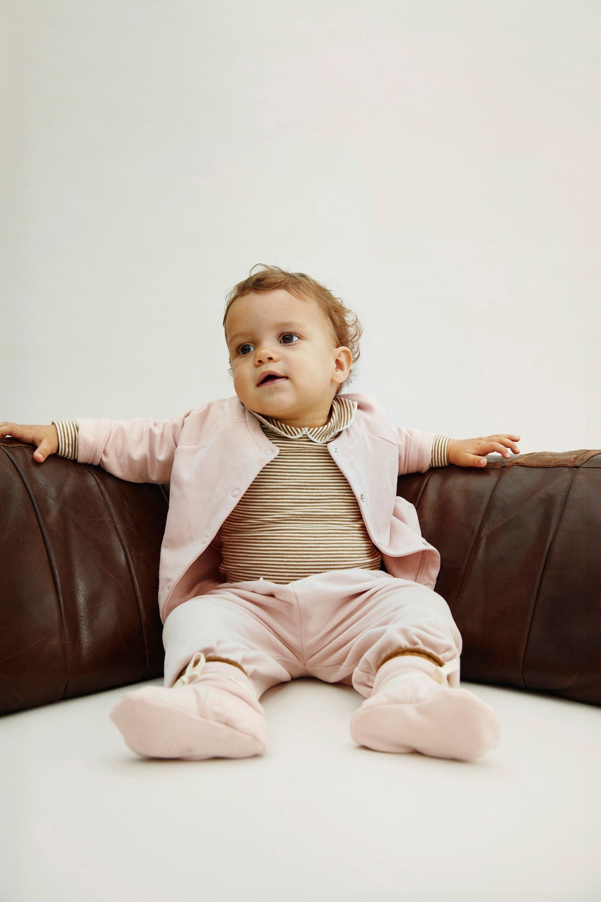 Baby Raglan Cardigan | Faded Pink van Gray Label | Kids Conceptstore Le Fanfare