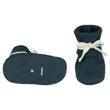 Baby Ribbed Booties | Blue Gray van Gray Label | Kids Conceptstore Le Fanfare
