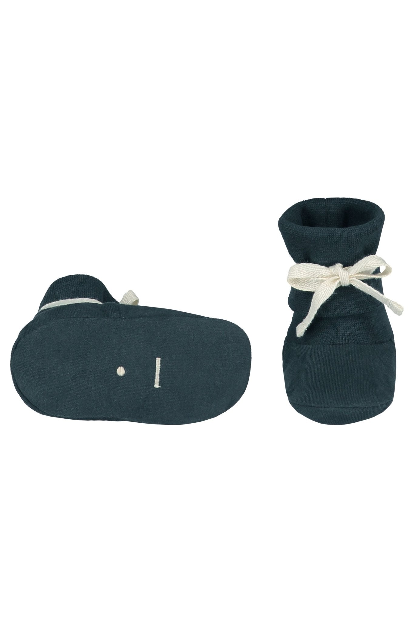 Baby Ribbed Booties | Blue Gray van Gray Label | Kids Conceptstore Le Fanfare