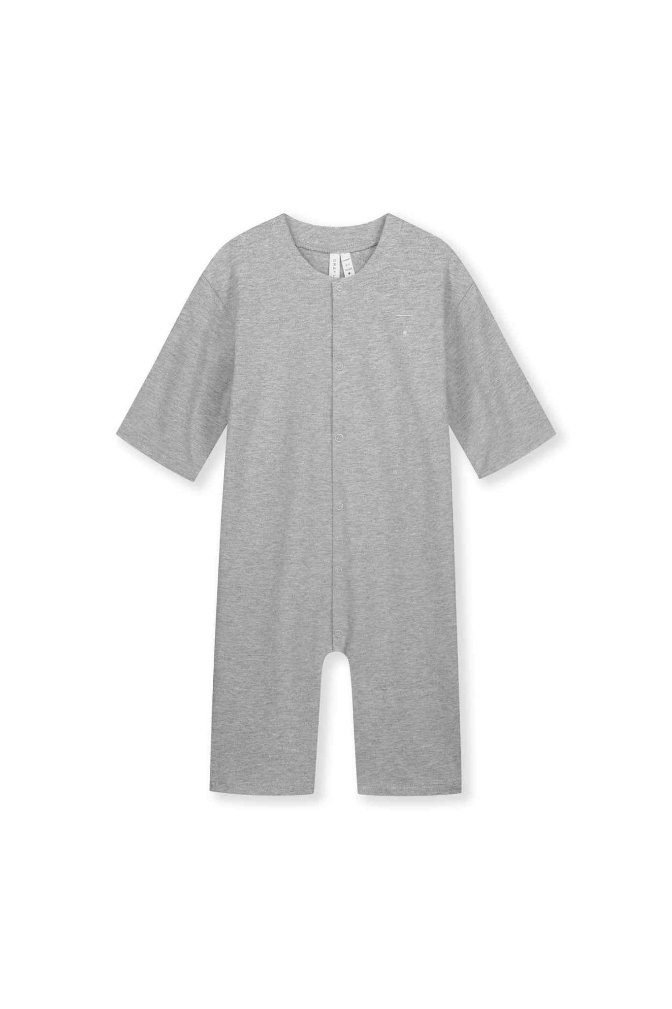 Baby Suit with Back Seam | Grey Melange van Gray Label | Kids Conceptstore Le Fanfare