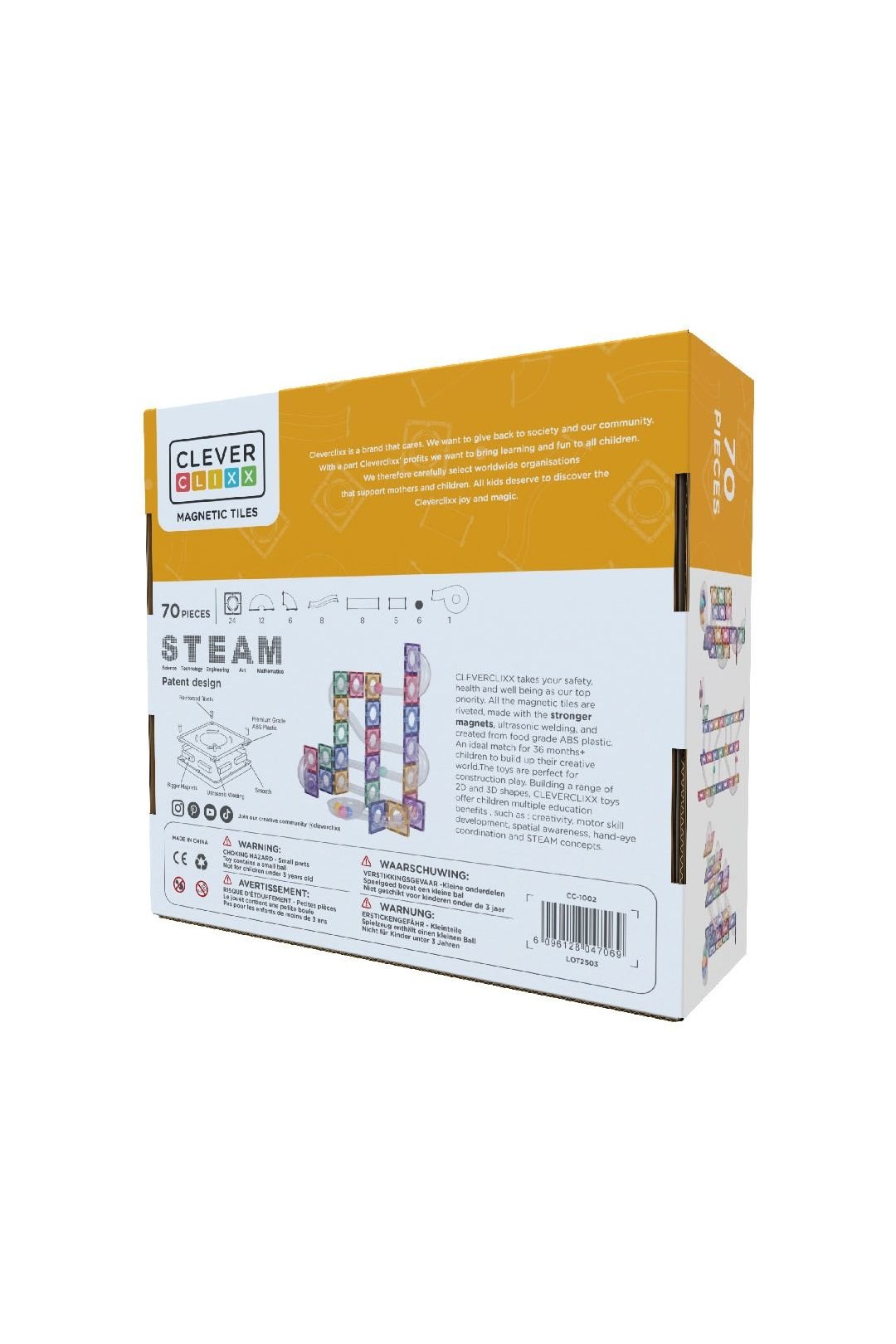 Ball Run Creative Pack Pastel 70 Stuks van Cleverclixx | Kids Conceptstore Le Fanfare