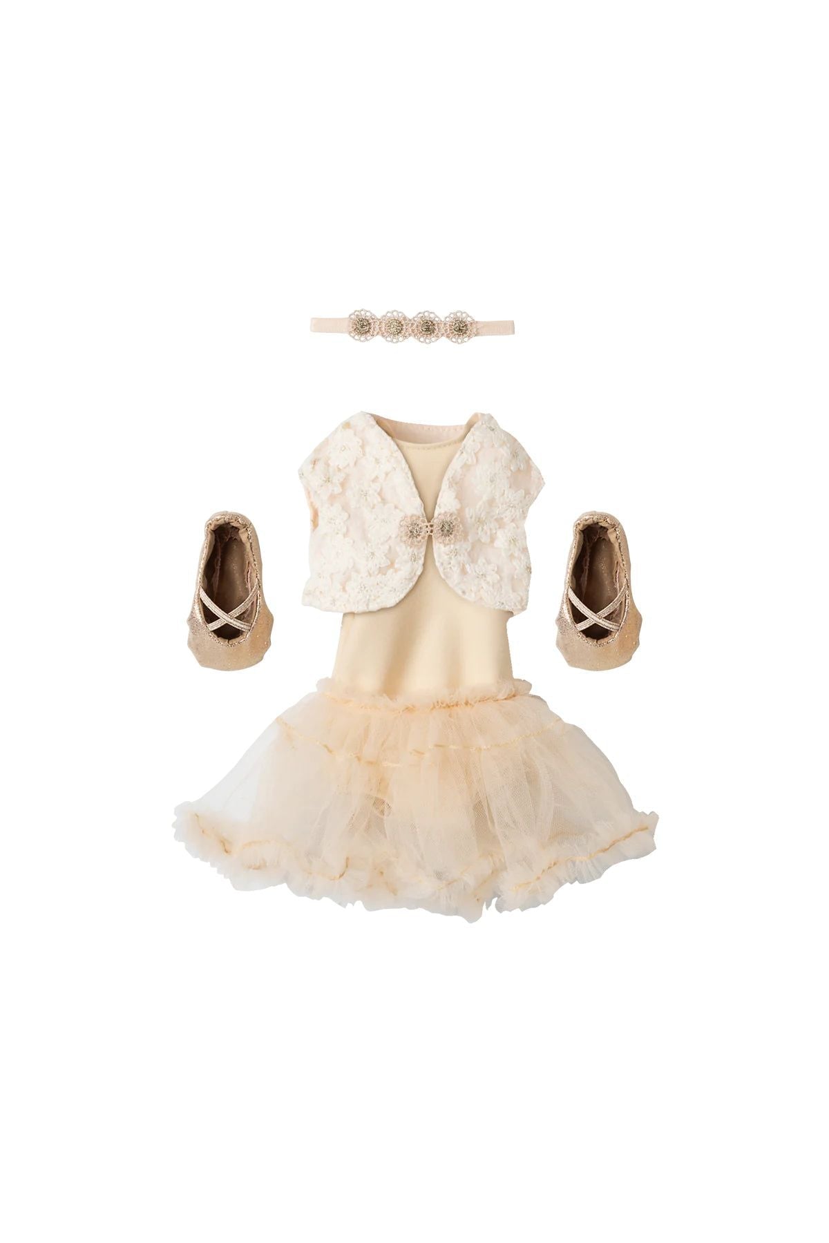 Ballet suit and skirt cream, Size 3 van Maileg | Kids Conceptstore Le Fanfare