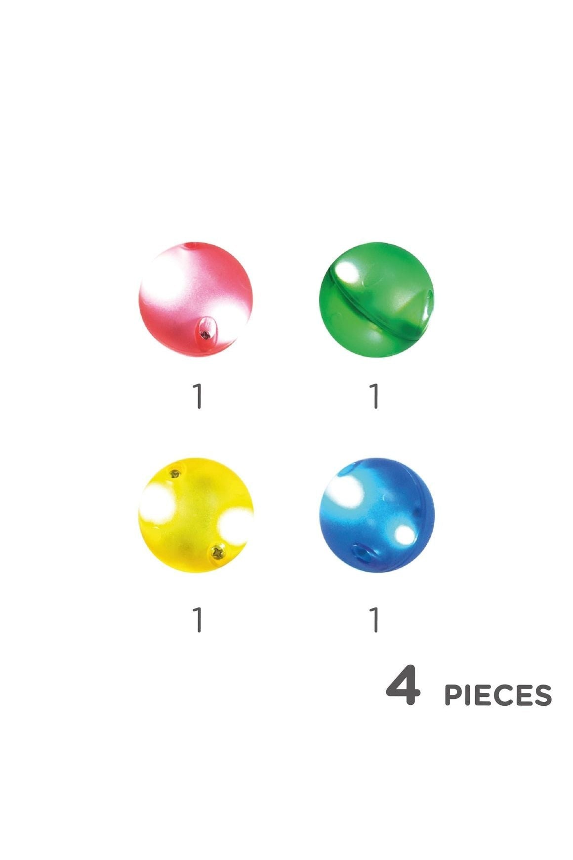 Balls Pack Dazzling Lights 4 Stuks van Cleverclixx | Kids Conceptstore Le Fanfare