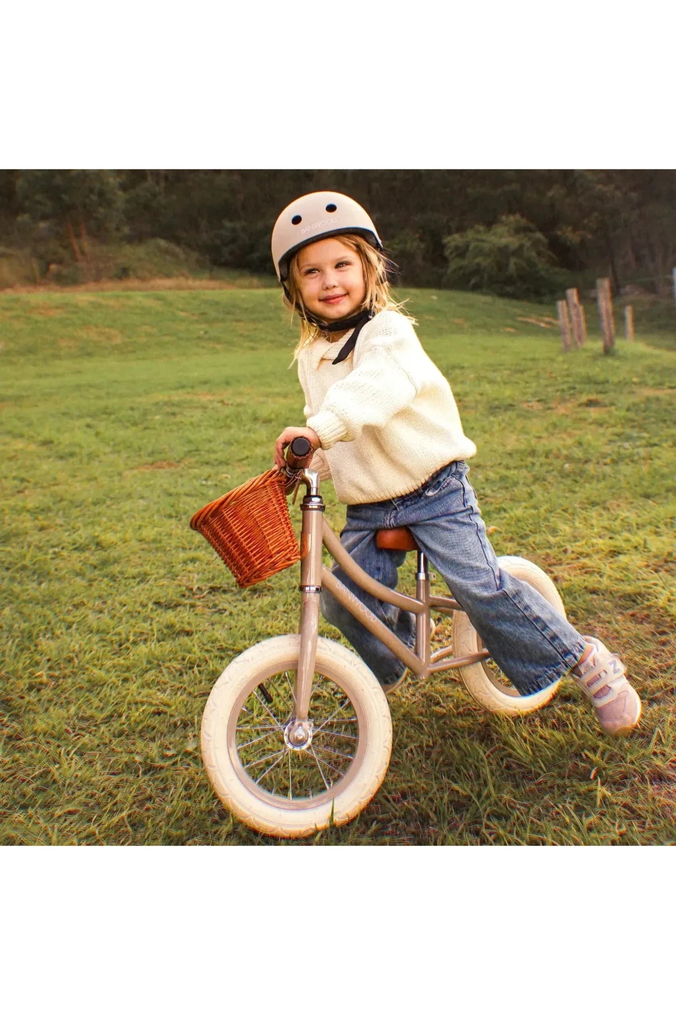 Banwood balance bike first go vintage - beige van Banwood | Kids Conceptstore Le Fanfare