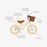 Banwood balance bike first go vintage - cream van Banwood | Kids Conceptstore Le Fanfare