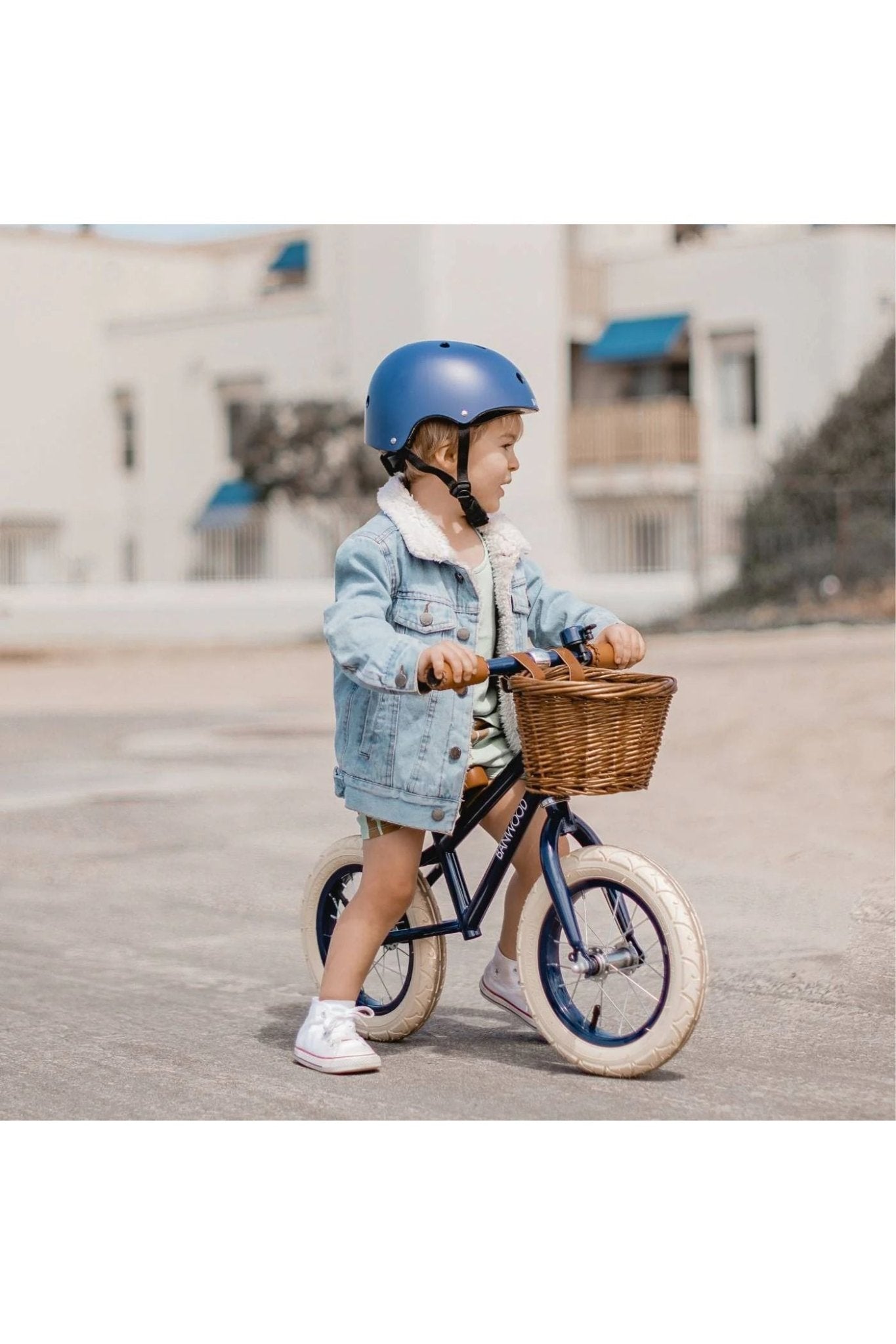Banwood balance bike first go vintage - navy blue van Banwood | Kids Conceptstore Le Fanfare