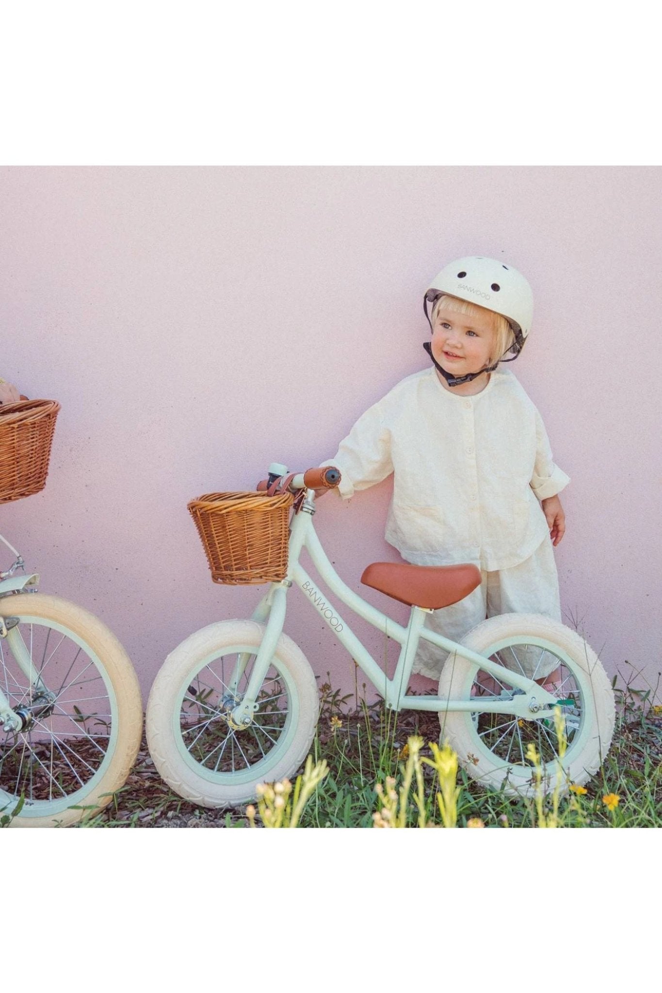 Banwood balance bike first go vintage - pale mint van Banwood | Kids Conceptstore Le Fanfare