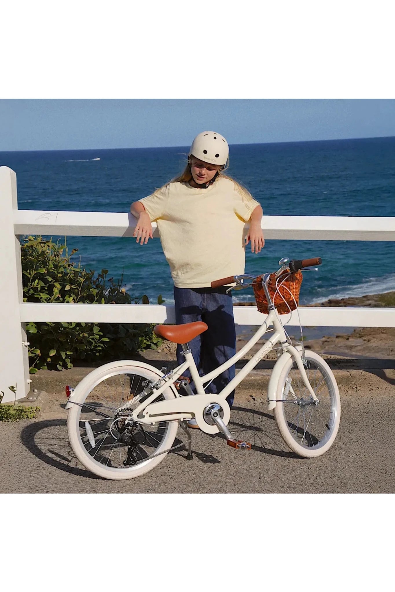 Banwood classic bike 16" vintage - cream van Banwood | Kids Conceptstore Le Fanfare