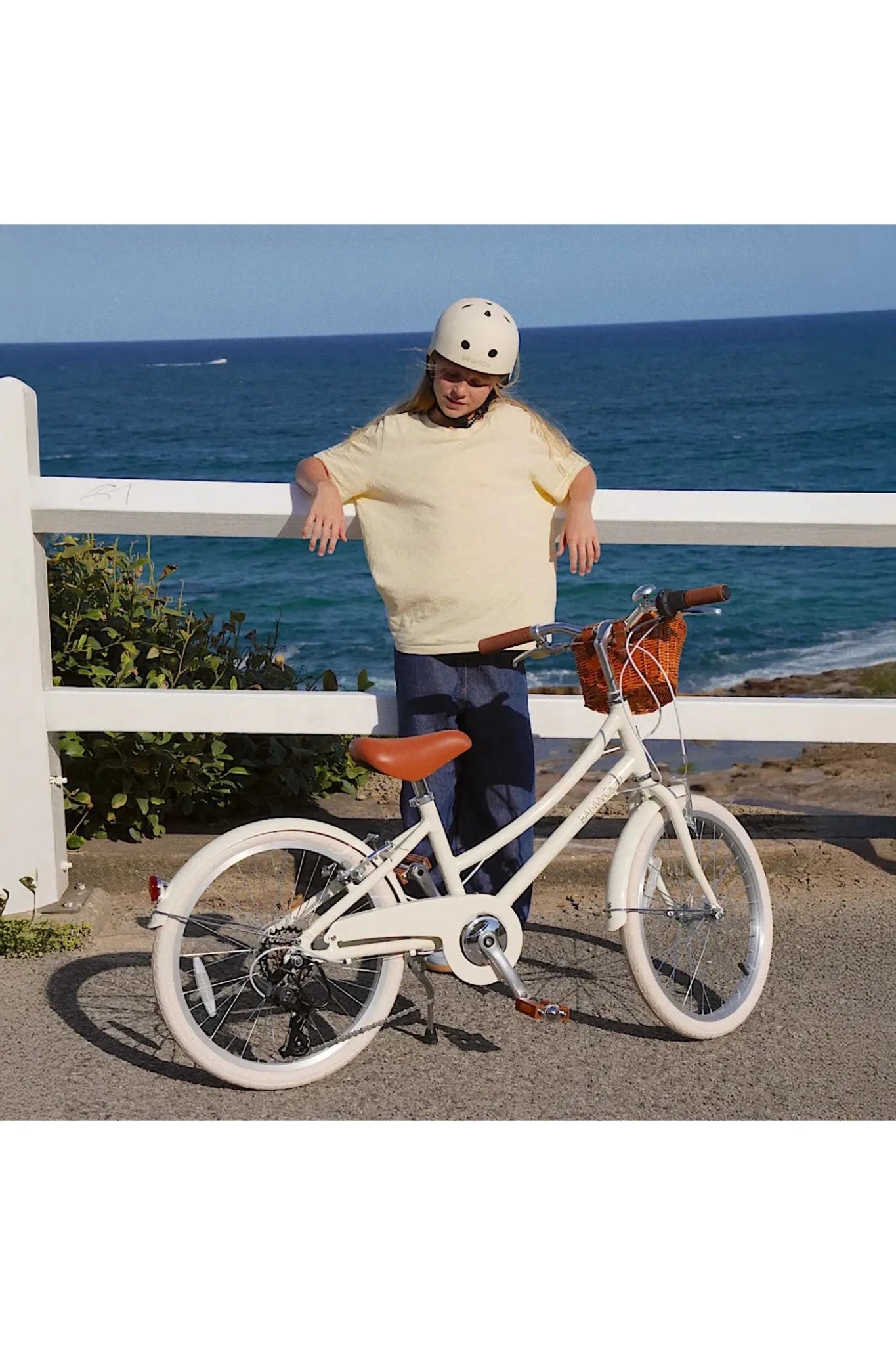 Banwood classic bike 16" vintage - cream van Banwood | Kids Conceptstore Le Fanfare