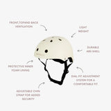 Banwood classic helmet - matte - cream van Banwood | Kids Conceptstore Le Fanfare