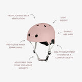 Banwood eco helmet - dusty rose van Banwood | Kids Conceptstore Le Fanfare