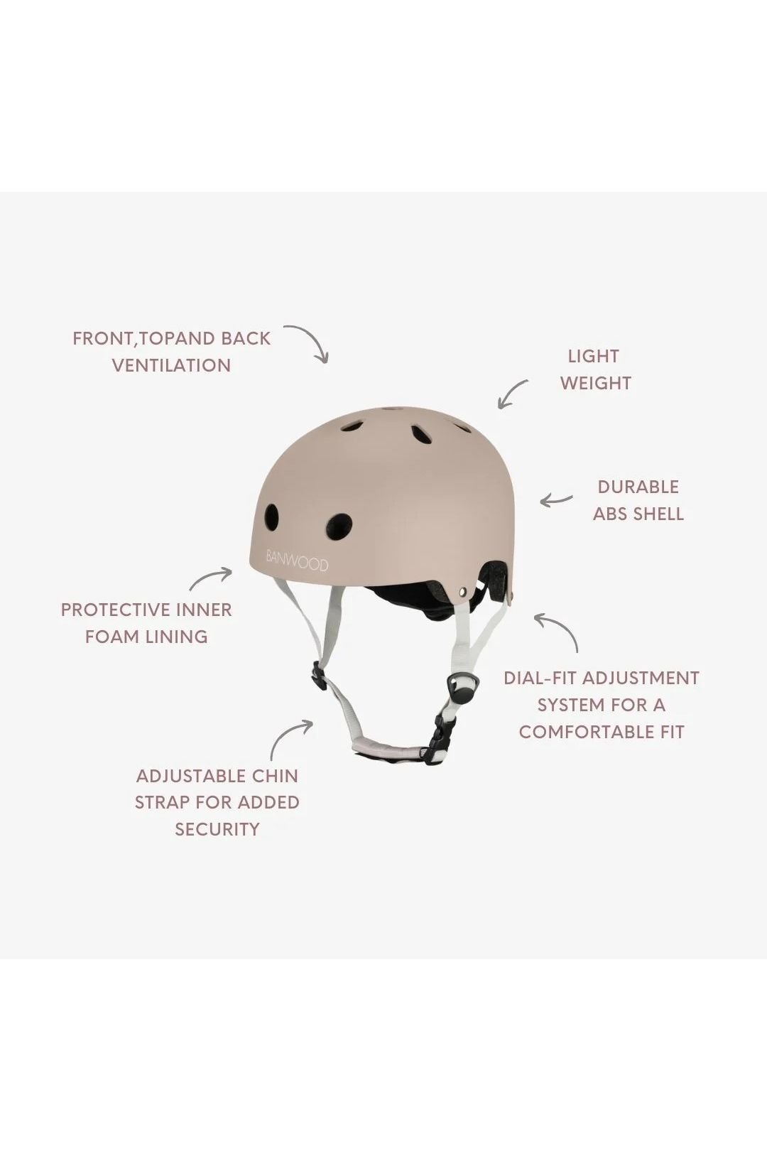 Banwood eco helmet - sand van Banwood | Kids Conceptstore Le Fanfare