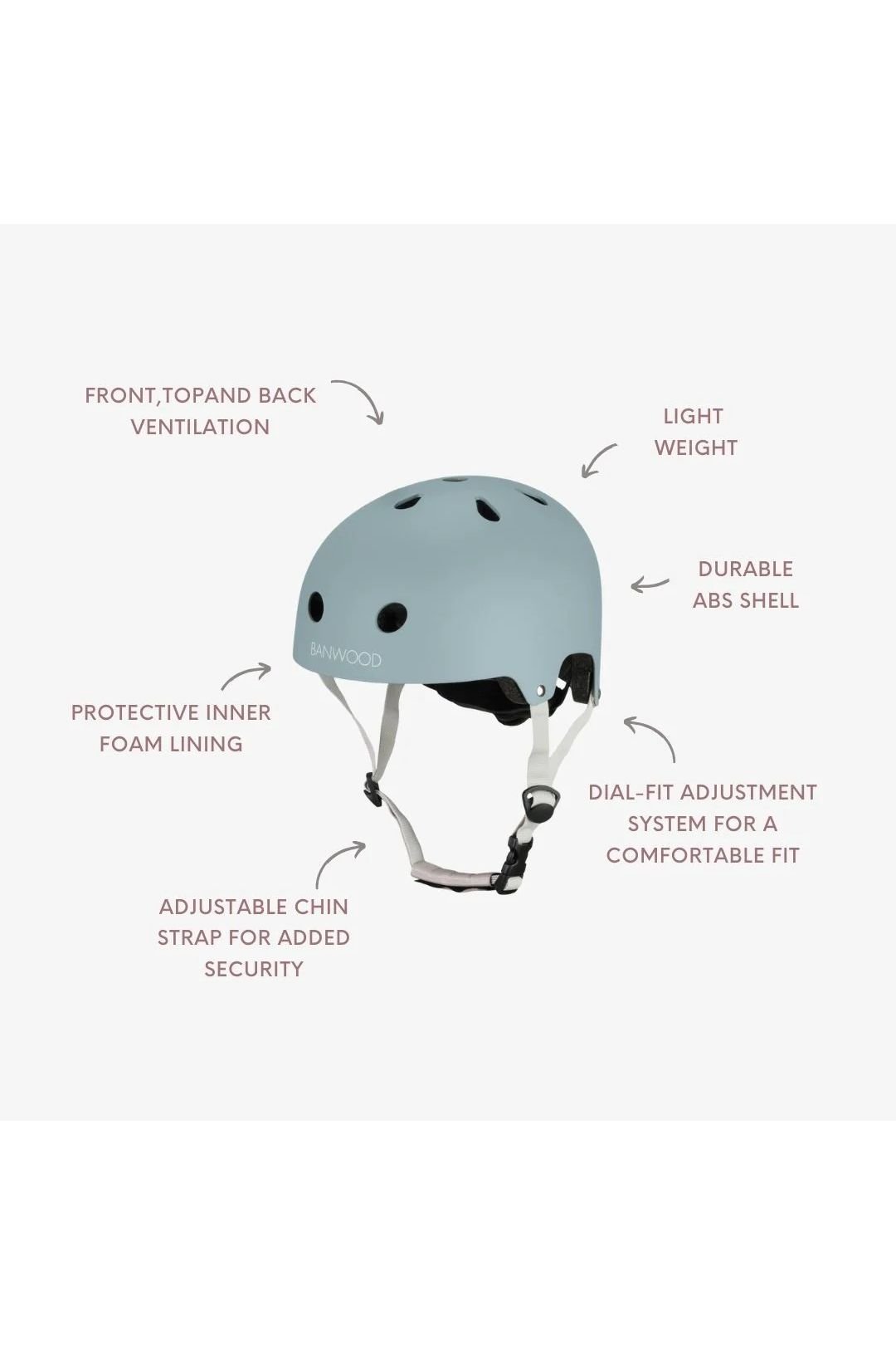 Banwood eco helmet - teal van Banwood | Kids Conceptstore Le Fanfare