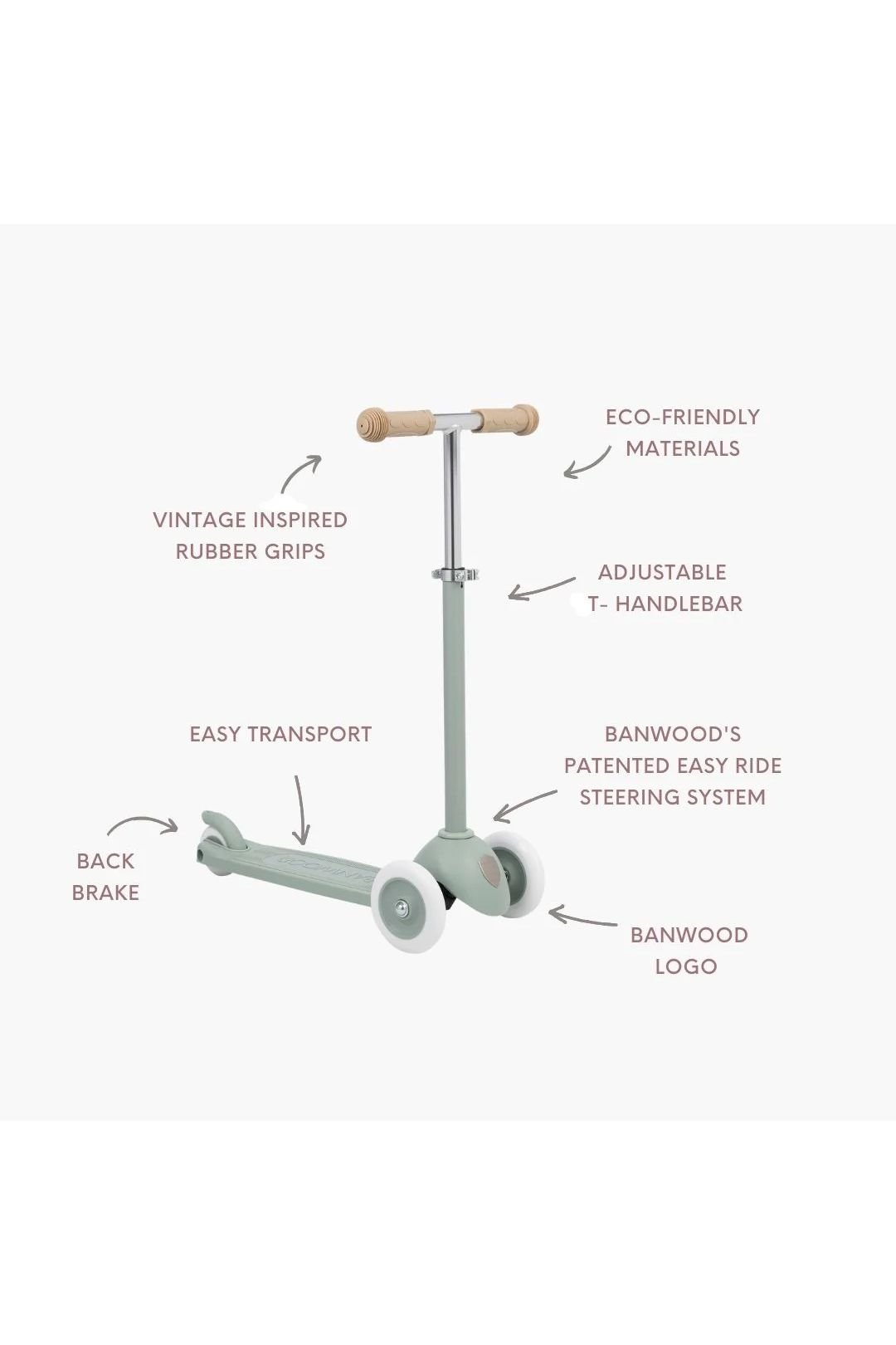Banwood eco scooter - clay van Banwood | Kids Conceptstore Le Fanfare