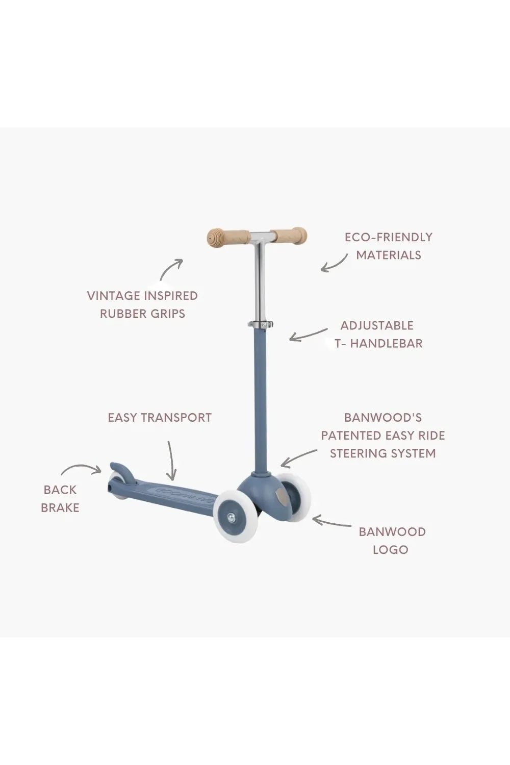 Banwood eco scooter - deep sea van Banwood | Kids Conceptstore Le Fanfare