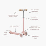 Banwood eco scooter - dusty rose van Banwood | Kids Conceptstore Le Fanfare