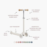 Banwood eco scooter - ivory van Banwood | Kids Conceptstore Le Fanfare