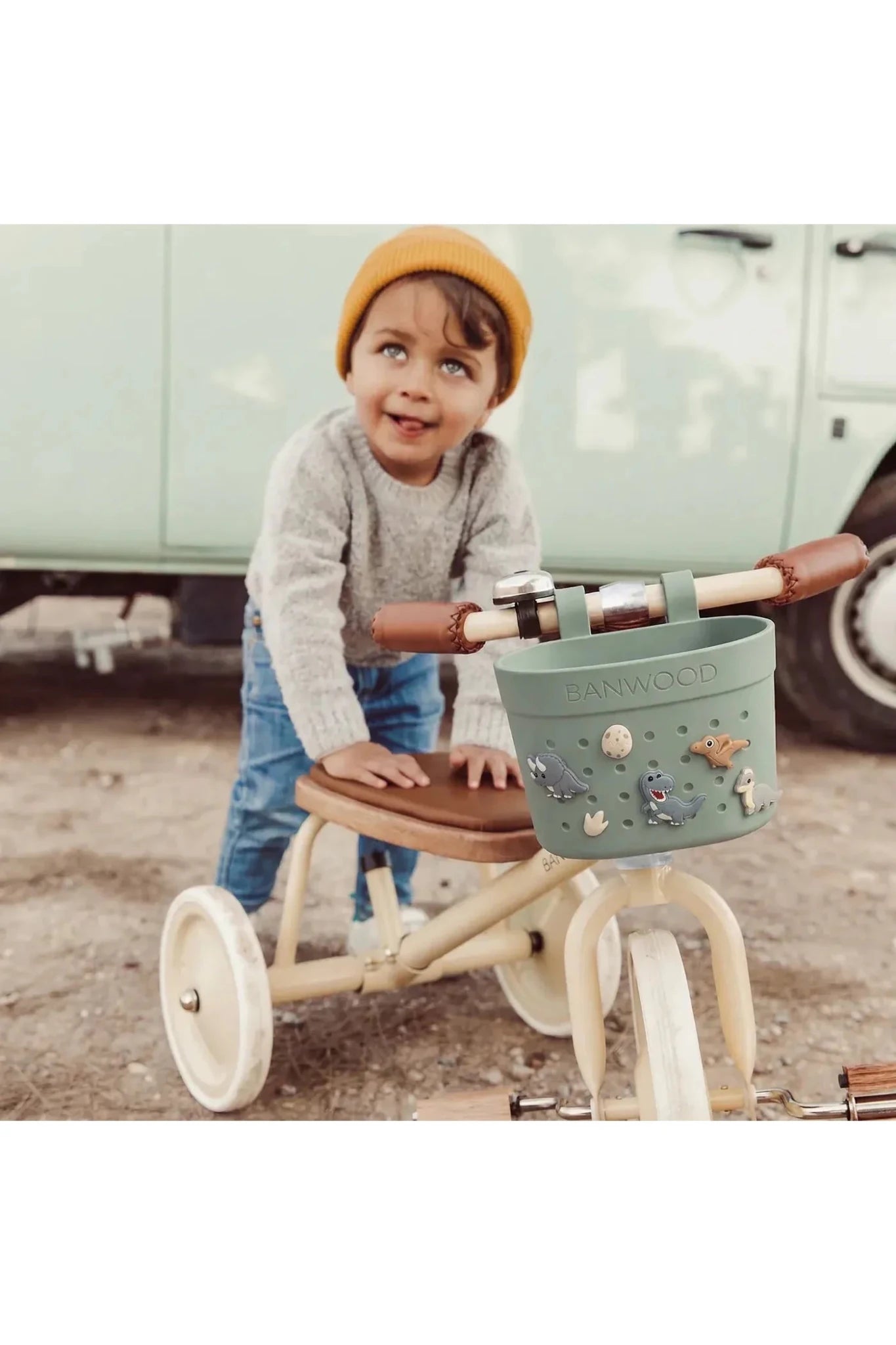Banwood Pin&Ride basket - Clay van Banwood | Kids Conceptstore Le Fanfare