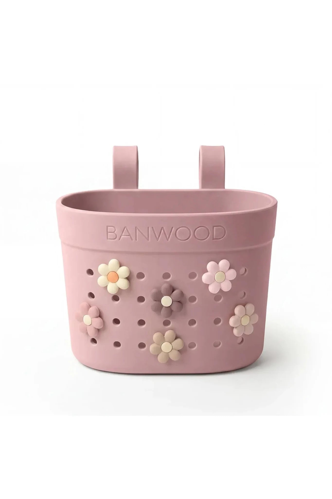 Banwood Pin&Ride basket - Dusty rose van Banwood | Kids Conceptstore Le Fanfare