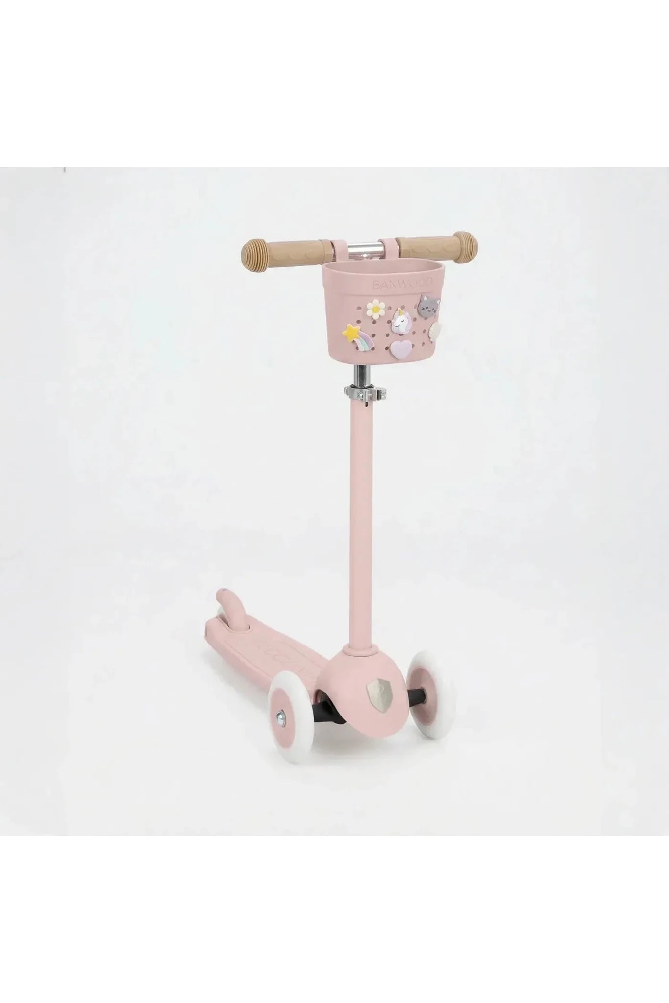Banwood Pin&Ride basket - Faded pink van Banwood | Kids Conceptstore Le Fanfare