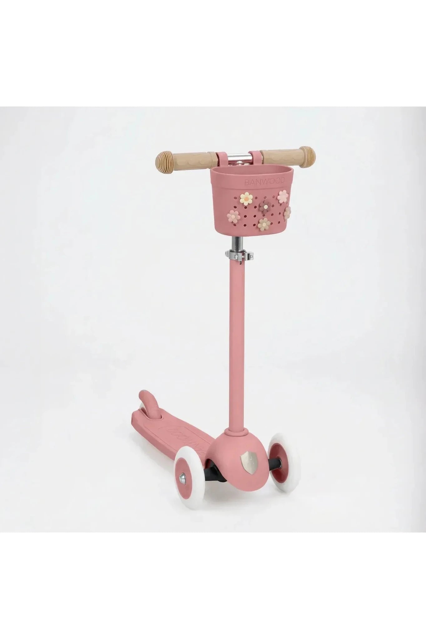 Banwood Pin&Ride basket - Raspberry van Banwood | Kids Conceptstore Le Fanfare