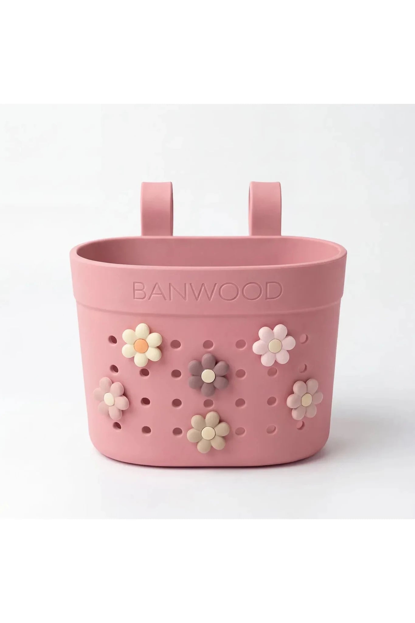 Banwood Pin&Ride basket - Raspberry van Banwood | Kids Conceptstore Le Fanfare