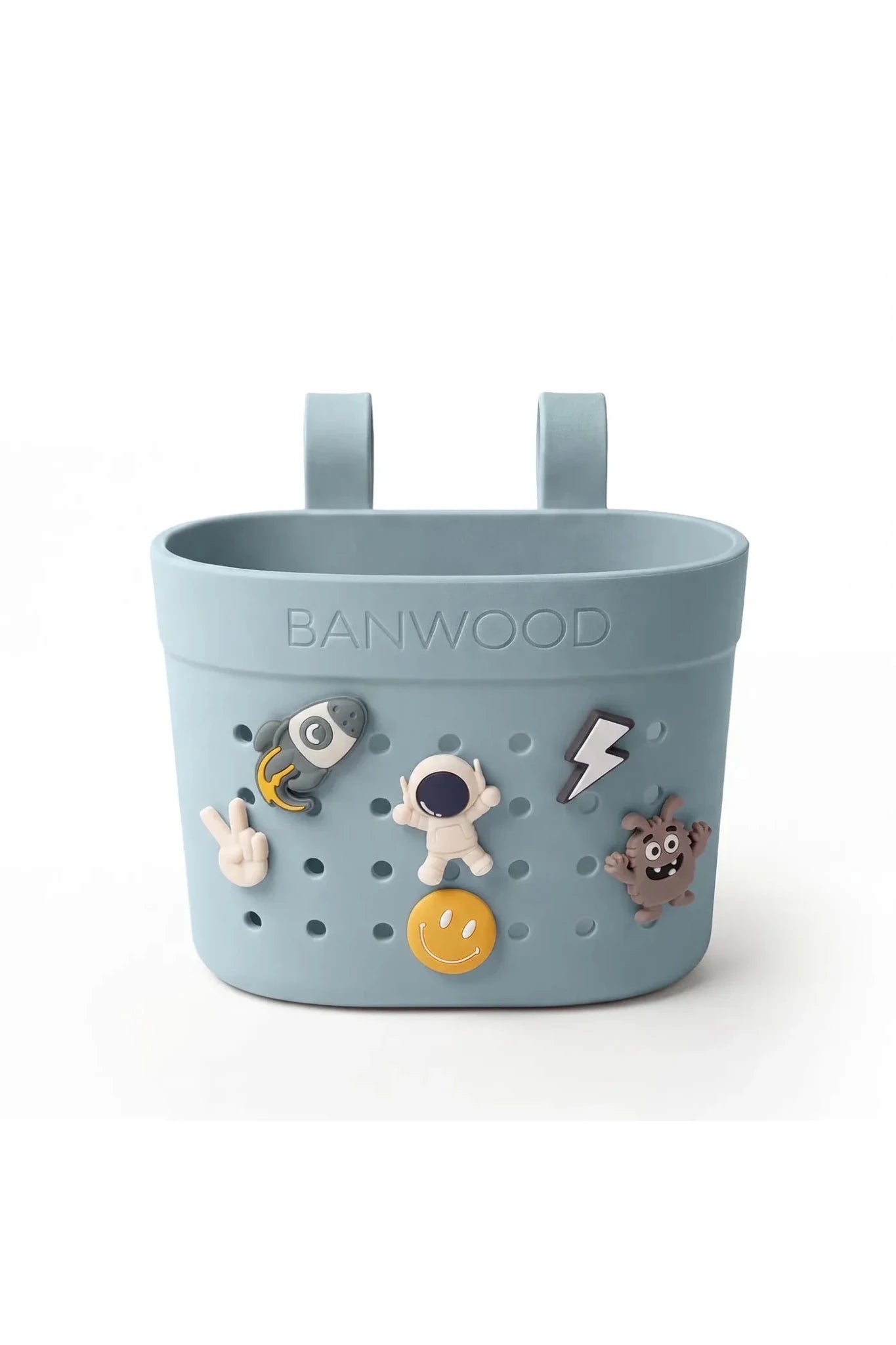 Banwood Pin&Ride basket - Teal van Banwood | Kids Conceptstore Le Fanfare