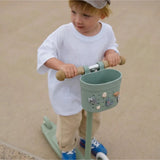 Banwood Pin&Ride basket - Teal van Banwood | Kids Conceptstore Le Fanfare