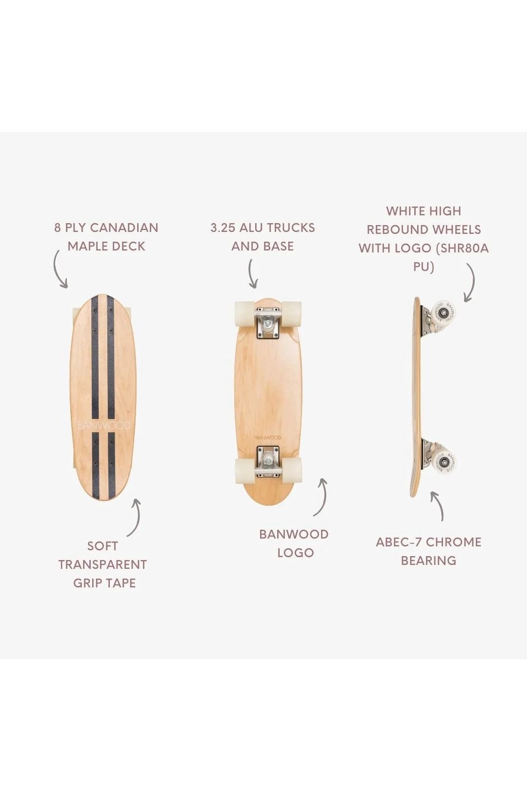Banwood skateboard - navyblue van Banwood | Kids Conceptstore Le Fanfare