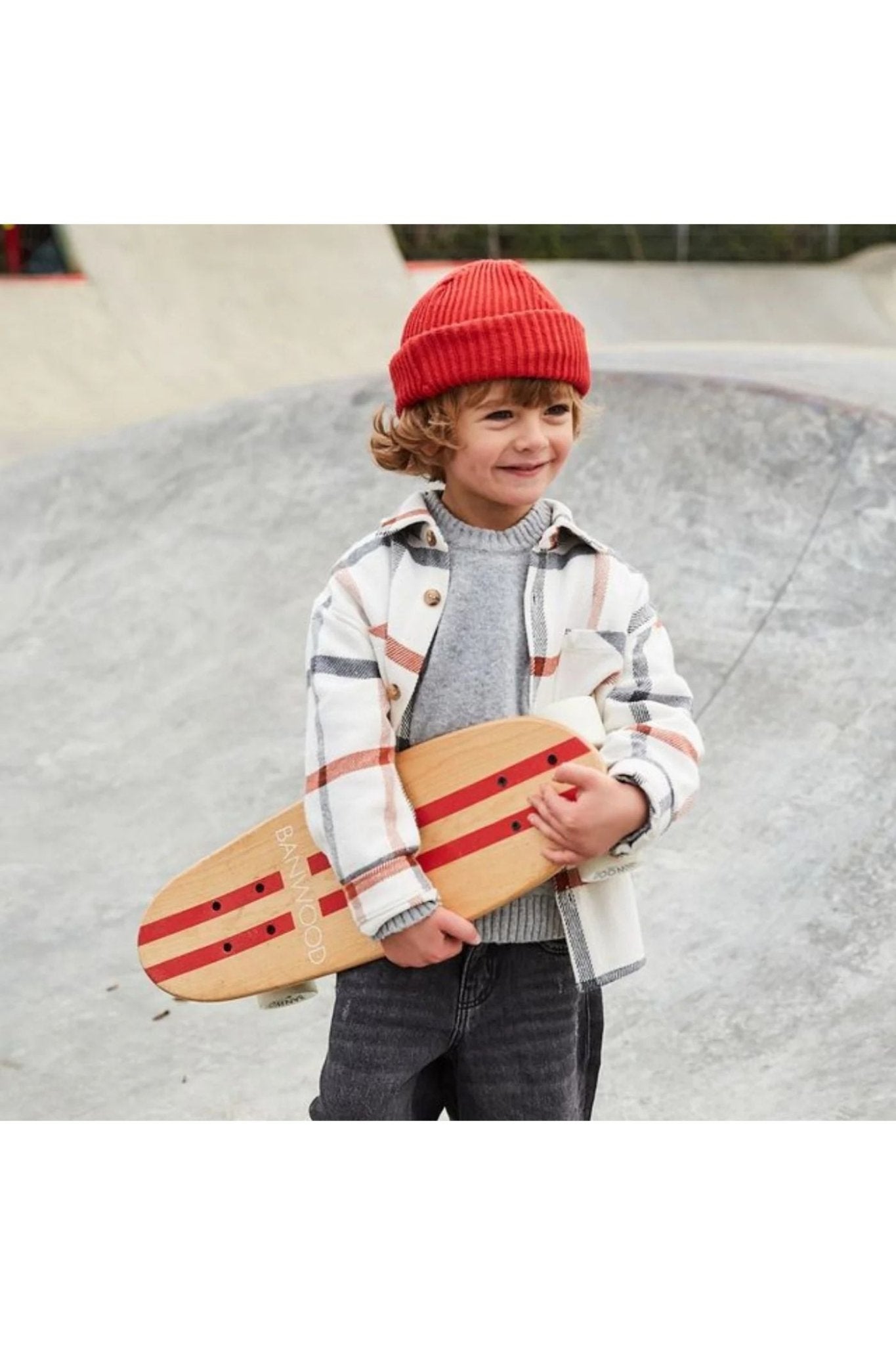 Banwood skateboard - red van Banwood | Kids Conceptstore Le Fanfare