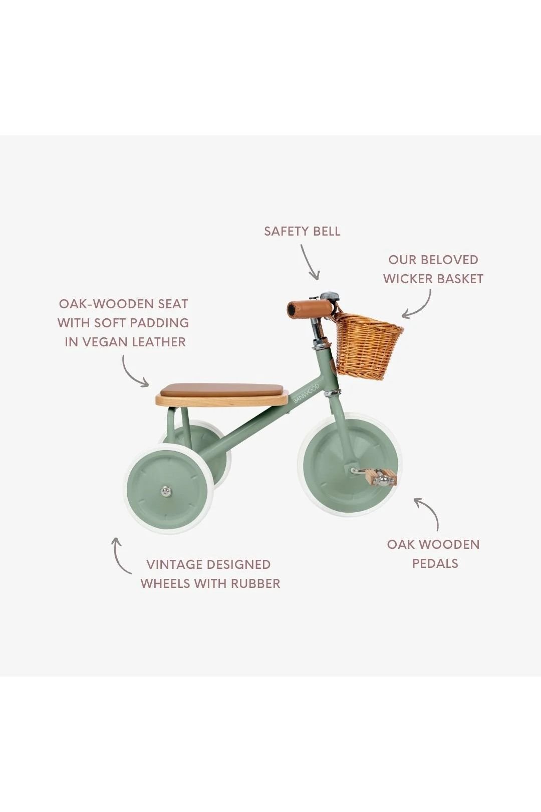 Banwood trike vintage - mint van Banwood | Kids Conceptstore Le Fanfare
