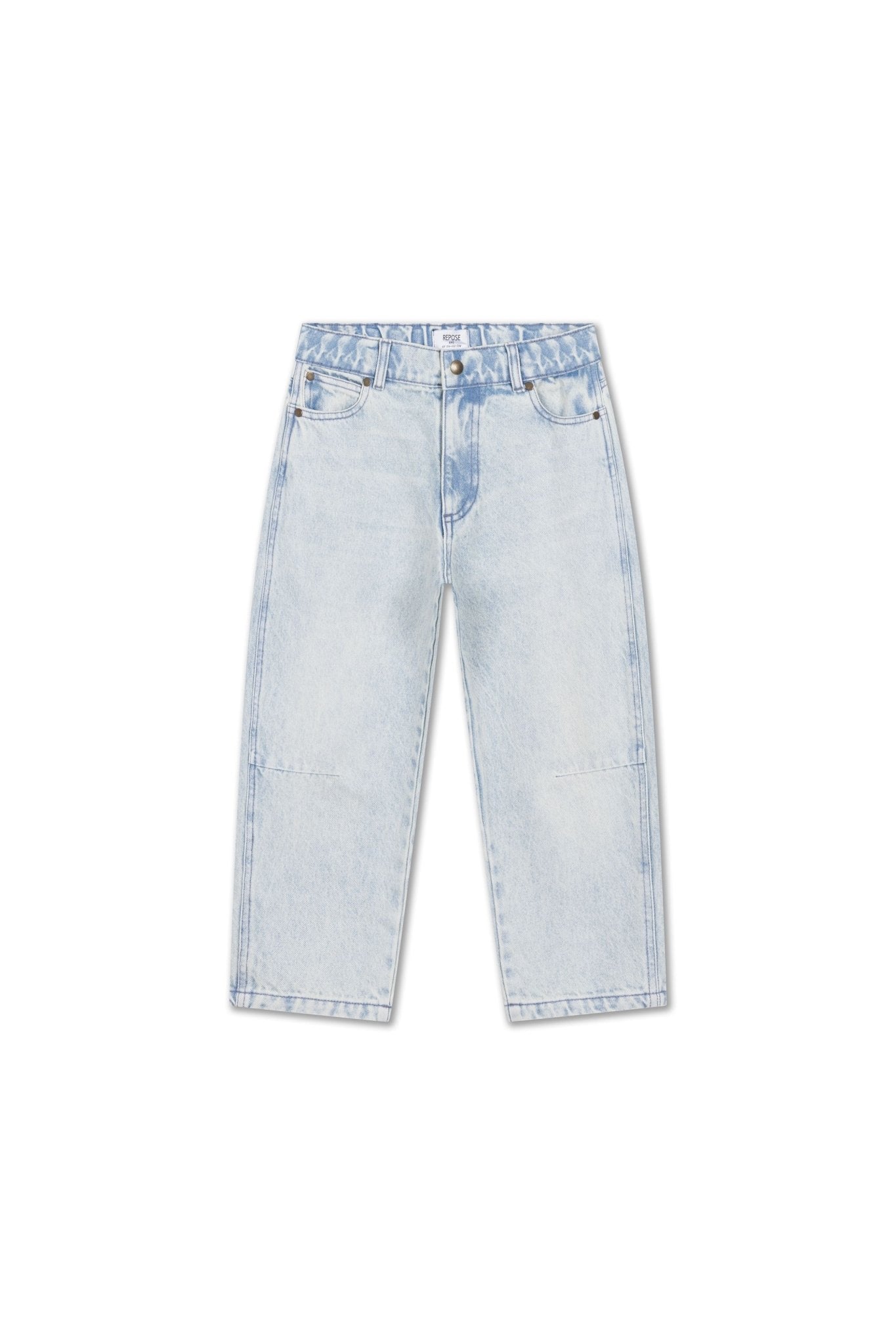 Barrel pant - Vintage mud blue van Repose AMS | Kids Conceptstore Le Fanfare