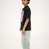 Barrel pant - Vintage mud blue van Repose AMS | Kids Conceptstore Le Fanfare