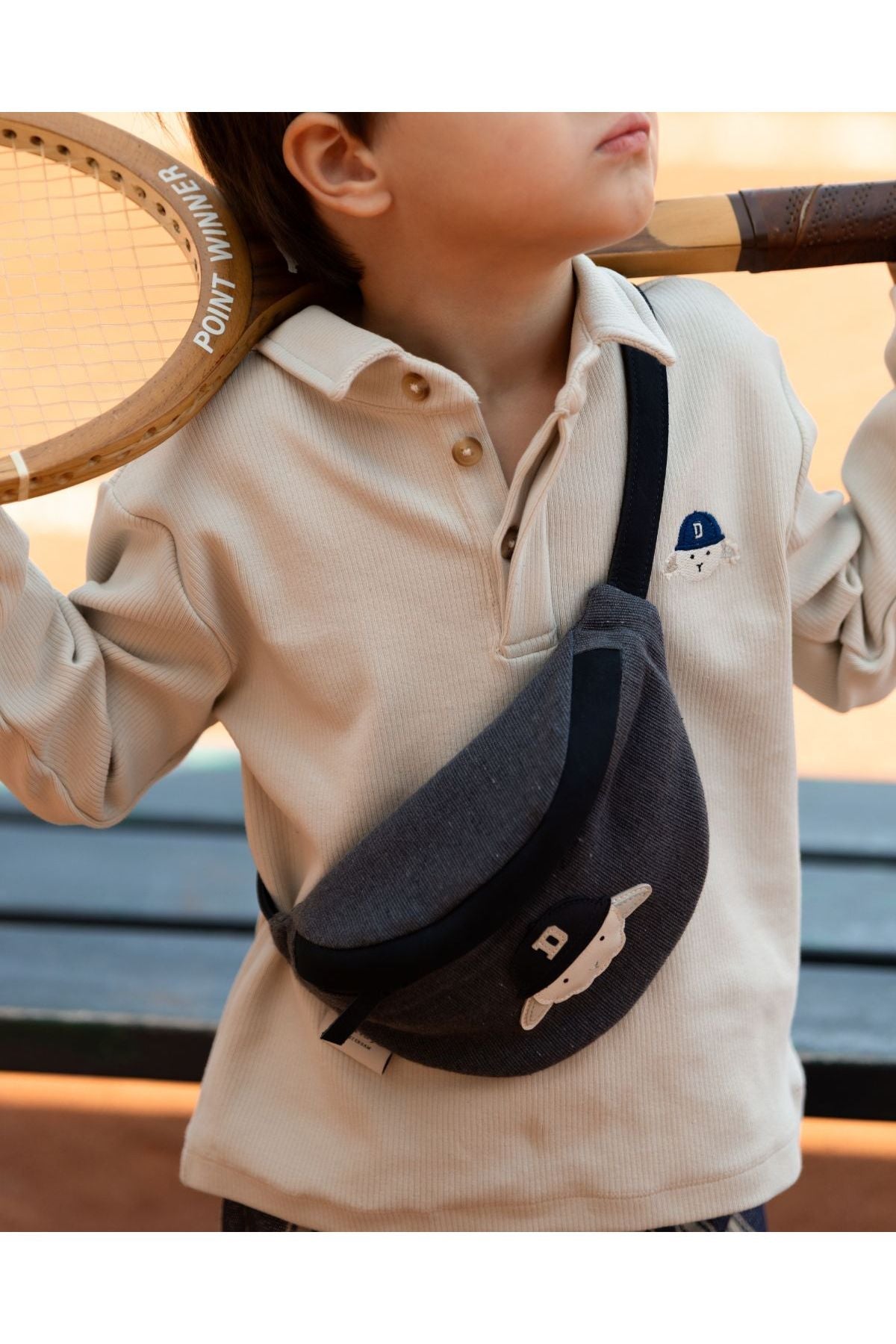 Bartus Shirt | Sporty Lammy - Arctic Ivory van Donsje Amsterdam | Kids Conceptstore Le Fanfare