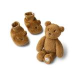 Basim Bear Baby Plush Gift Set - Golden caramel van Liewood | Kids Conceptstore Le Fanfare