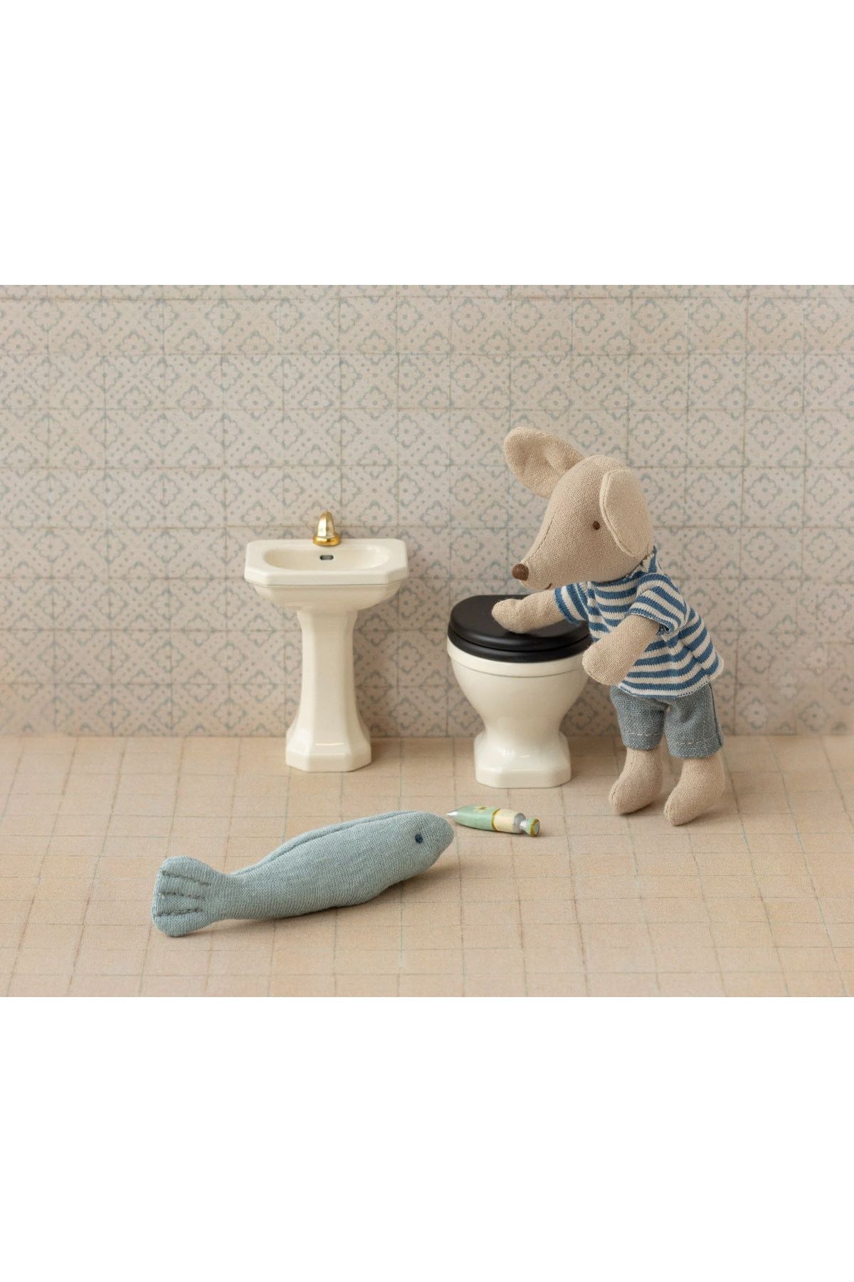 Bathroom sink, Mouse - Off white van Maileg | Kids Conceptstore Le Fanfare