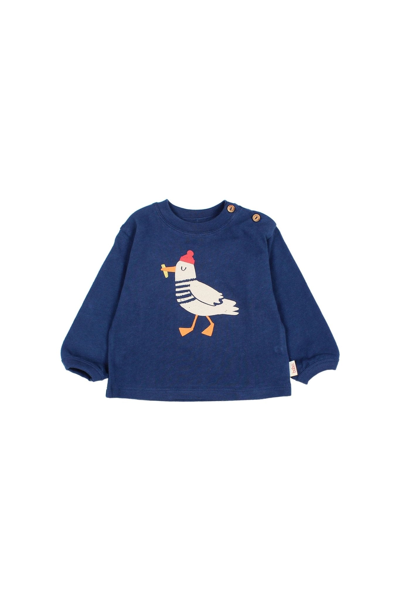 BB bird t-shirt - Marine van Búho | Kids Conceptstore Le Fanfare